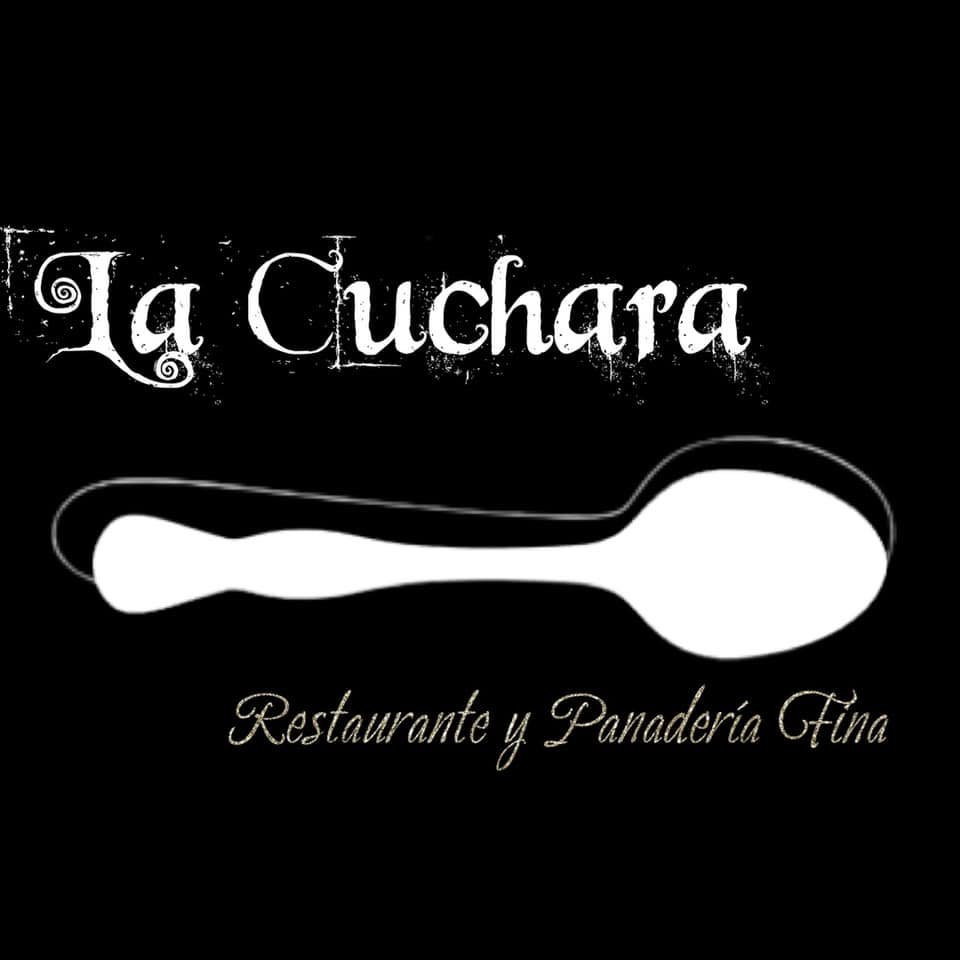 La Cuchara Restaurante y Panadería Fina logo with a spoon graphic on a black background, representing Mexican dining in Vallejo.