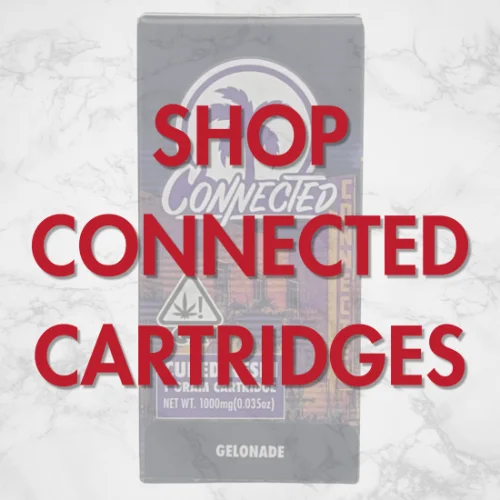 Shop Connected cannabis cartridges including Gelonade cold chain carts available at Vallejo Relief Center in Vallejo, CA