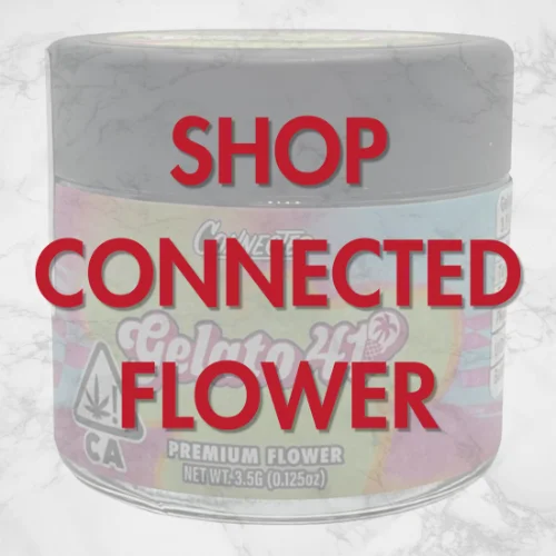 Shop Connected premium cannabis flower including Gelato 41 available at Vallejo Relief Center in Vallejo, CA