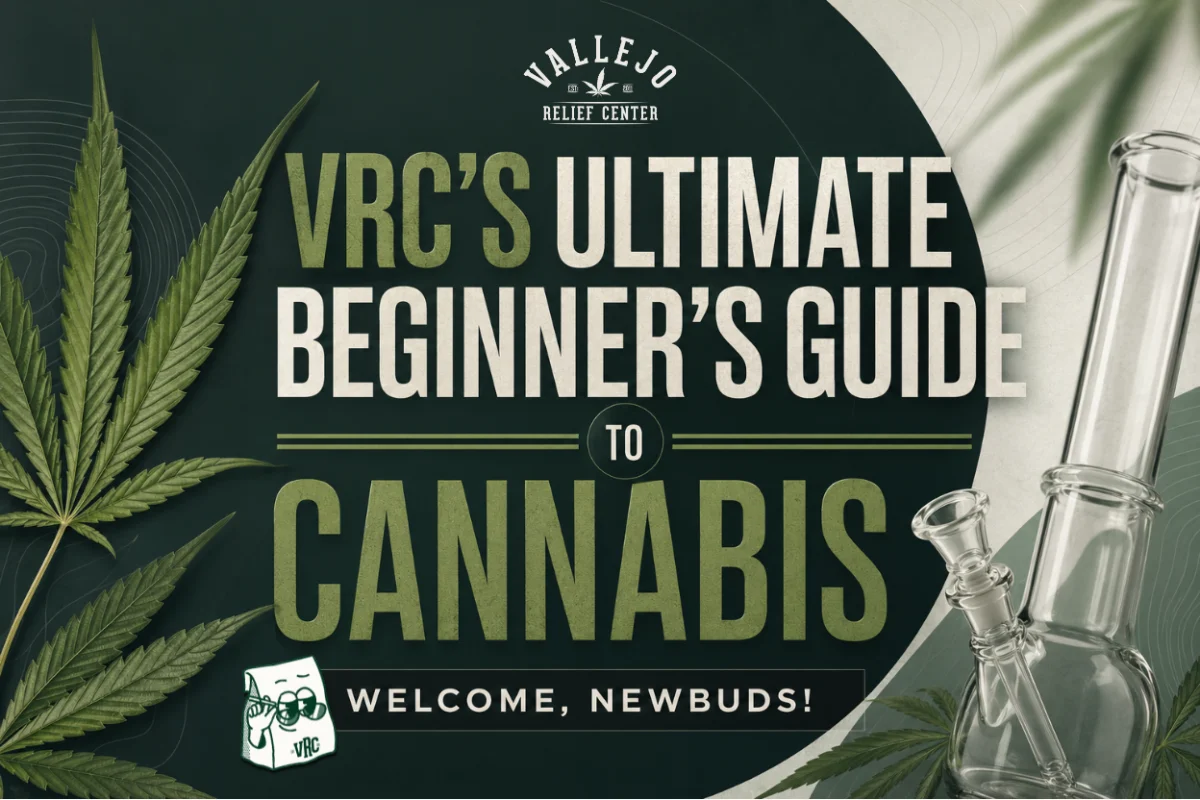 Vallejo Relief Center beginner’s guide to cannabis covering cannabis basics, product types, dosage tips, and strain education for first-time users.