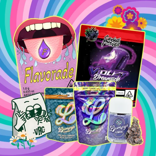 Vallejo Relief Center Wednesday cannabis specials featuring Flavorade vape cartridges, Smoken Promises flower, and Lumpy’s cannabis flower products with discounts on vapes, flower, and prerolls.