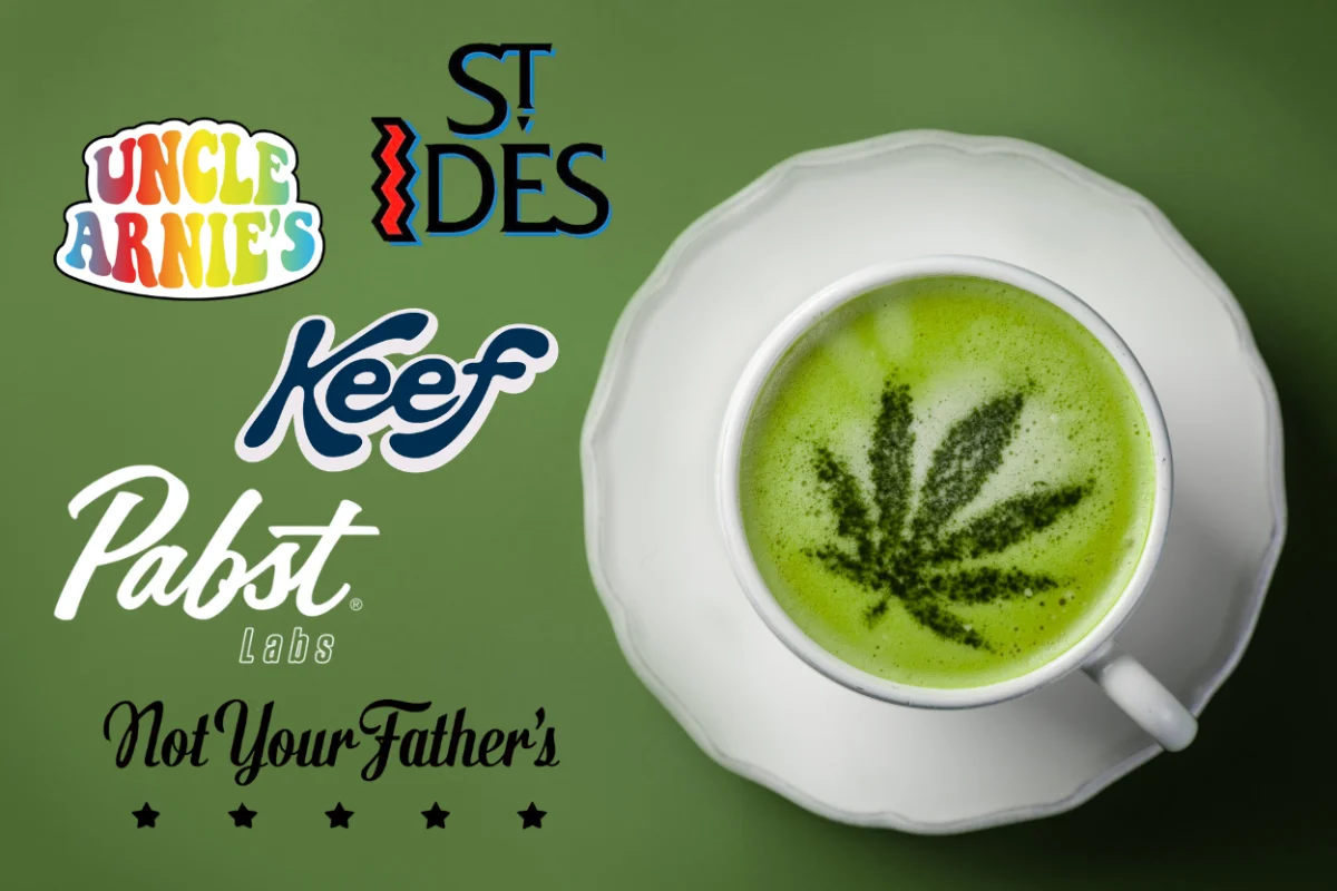 vrc-landing-page-drinks-brands Cannabis drink brands at VRC Vallejo including Uncle Arnie's, St. Ides, Keef, Pabst Labs, and Not Your Father's