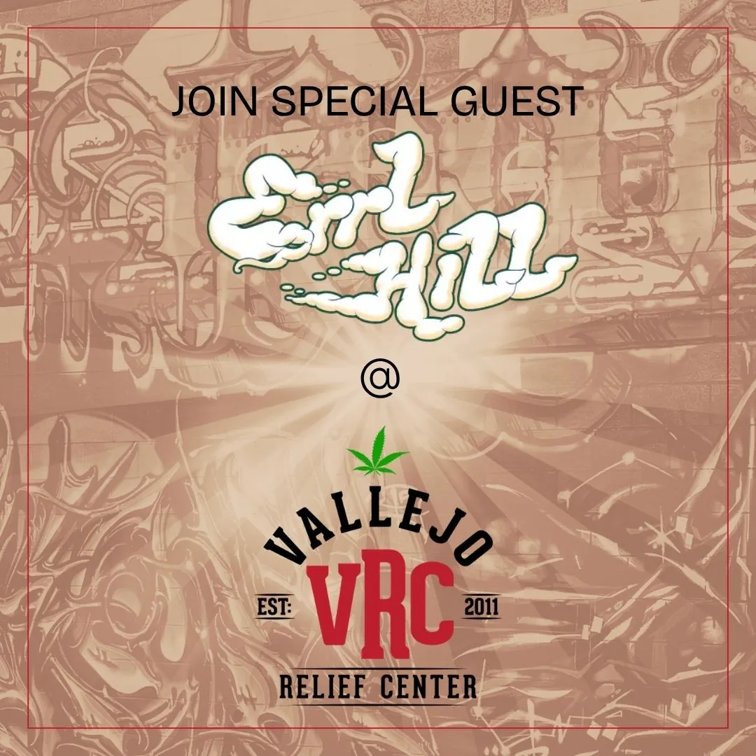 Errl Hill vendor demo at Vallejo Relief Center cannabis dispensary in Vallejo, CA