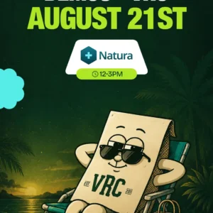 Natura stops by VRC on August 21st from 12 to 3 PM, 315 Henry St Vallejo