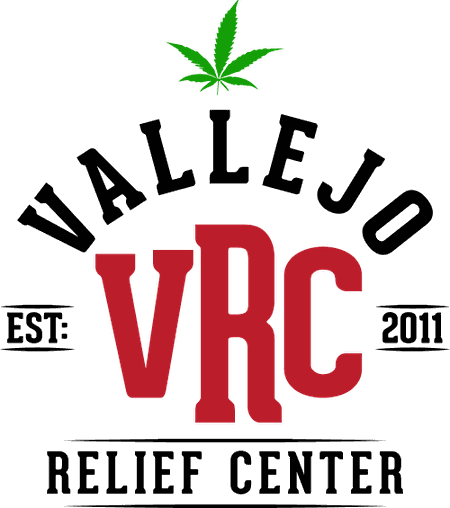 The official logo of Vallejo Relief Center (VRC) Dispensary.